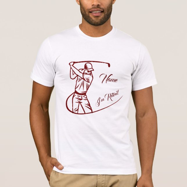 T-shirt Cadeau personnalisé pour les golfeurs (Devant)