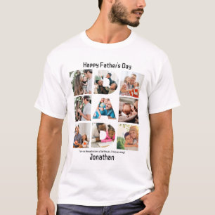 T-shirt Cadeau personnalisé pour papa Fête des pères 9 Pho