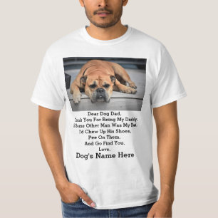 T-shirt Cadeau photo de père de chien personnalisé moder