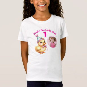 T-Shirt Cadeau photo pour le 1er anniversaire de One Lucky