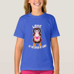 T-shirt Cadeau Pingouin Amour à la Vitesse de la Lumière