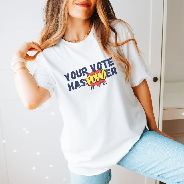 T-shirt Cadeau politique 2024 Le vote a le pouvoir rétro (Créateur téléchargé)
