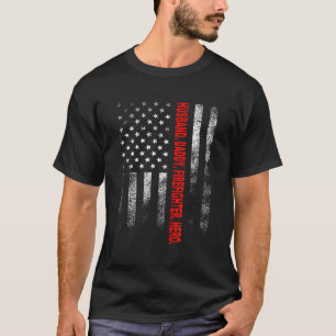 T-shirt Cadeau pompier Héros pompier papa mari