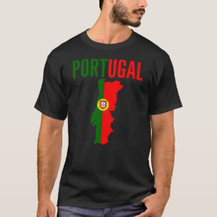 T-shirt Cadeau portugais - carte du Portugal