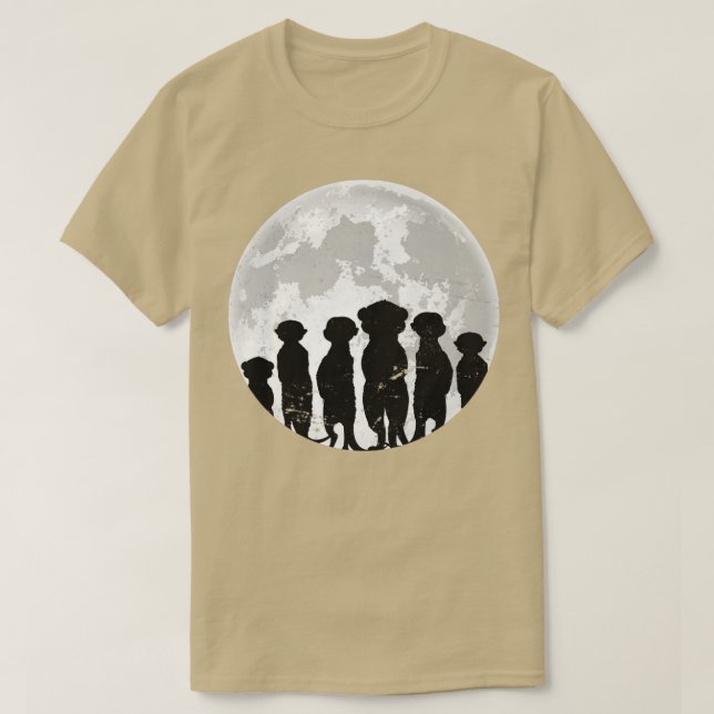 T-shirt Cadeau pour amateur d'Afrique Suricate (Design devant)
