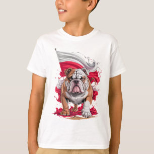 T-shirt Cadeau pour amateur de bulldogs de Pologne Design 