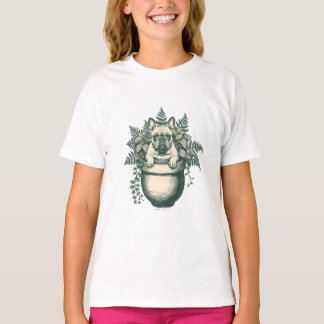 T-shirt Cadeau pour amateur de plante bouledogue français