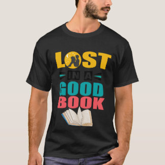 T-Shirt Cadeau pour Amoureux de Lecture « Perdu da