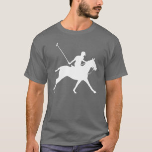 T-shirt Cadeau pour cavalier de polo sport pour hommes vin