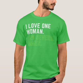 T-shirt Cadeau pour homme joueur de jeux vidéo J'aime une