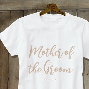 T-shirt Cadeau pour la Mère du Marié Mariage Personnalisé 
