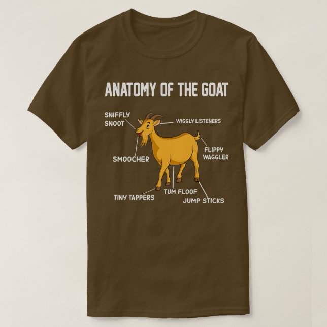 T-shirt Cadeau pour l'amoureux des chèvres (Design devant)