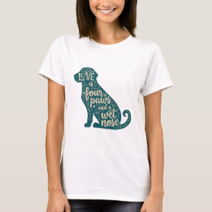 T-shirt Cadeau pour maman et papa de chien mignon