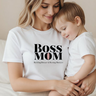 T-shirt Cadeau pour maman patronne – Construire des rêves 