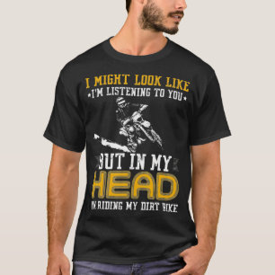 T-shirt Cadeau Pour Motocross Im équitation Mon Vélo De 