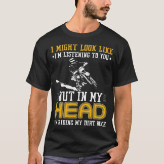 T-shirt Cadeau Pour Motocross Im équitation Mon Vélo De Ch
