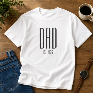 T-shirt Cadeau pour nouveau papa Papa Moderne Établie