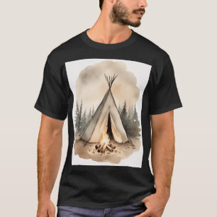 T-shirt Cadeau pour passionné de camping Tente vintage Éto