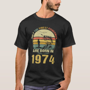 T-shirt Cadeau Pour Pêcheur De 48 Ans 1974 48ᵉ