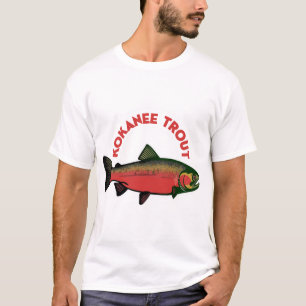 T-shirt Cadeau pour pêcheur de truites Kokanee