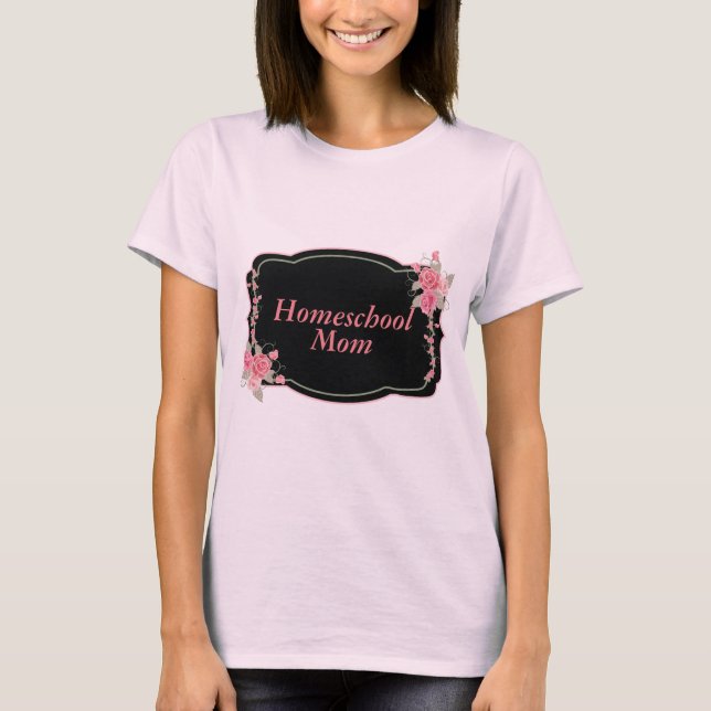 T-shirt Cadeau pour une mère d'école familiale (Devant)