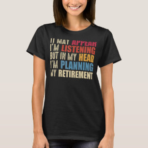 T-shirt Cadeau Presque Retraité Pour Hommes Femmes Drôle R