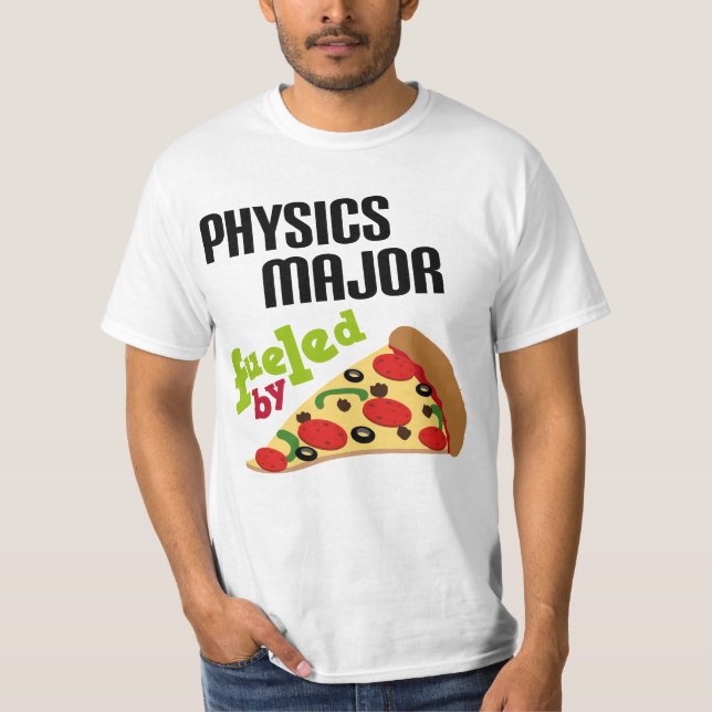 T-shirt Cadeau principal de physique (pizza) (Devant)