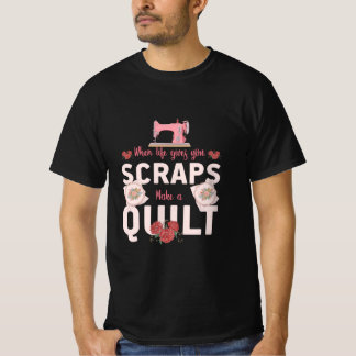T-shirt Cadeau Quilter | Quand la vie vous donne des reste