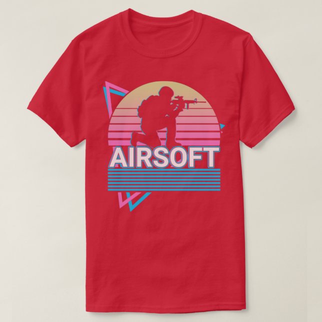 T-shirt Cadeau Retro Airsoft (Design devant)