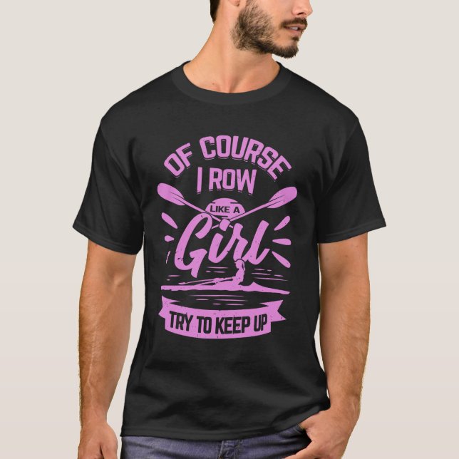 T-shirt Cadeau Rowing Girl Rower (Devant)