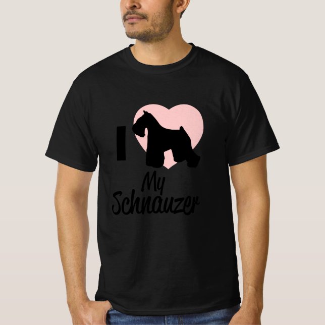 T-shirt Cadeau Schnauzer (Devant)