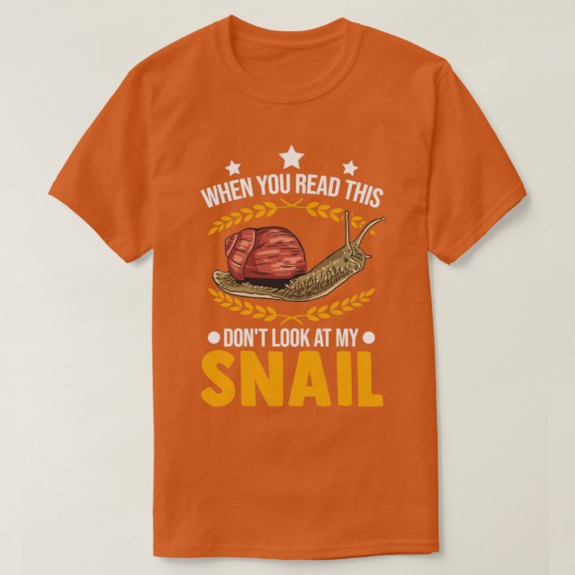 T-shirt Cadeau Snail comestible (Design devant)