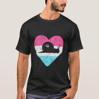 T-shirt Cadeau Snail Vintage Rétro Pour Femmes Ou Filles