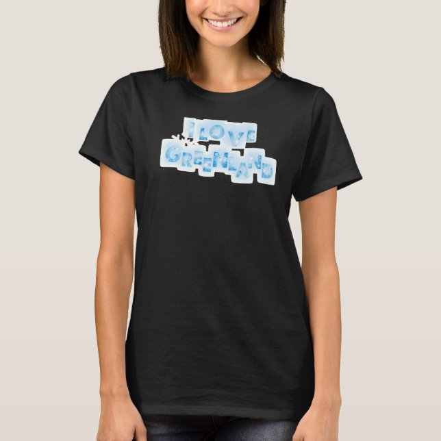 T-shirt cadeau souvenir du Groenland pour les femmes homme (Devant)