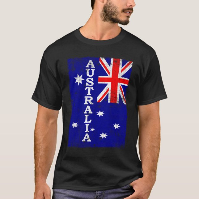 T-shirt Cadeau Souvenirs australien - drapeau de l'Austral (Devant)