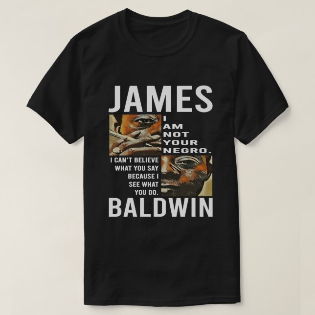 T-shirt Cadeau surprise James Baldwin Manifestation Hallow (Design devant)