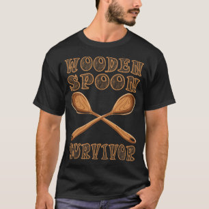 T-shirt Cadeau Survivant en cuillère en bois