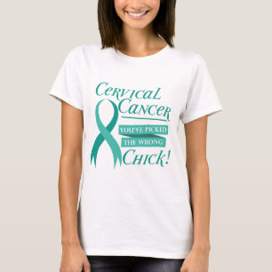 T-shirt Cadeau turquoise de ruban de chemise de conscience