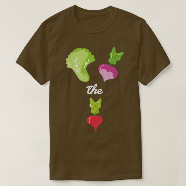 T-shirt Cadeau végétarien Montons Le Beat Vegan Love (Design devant)