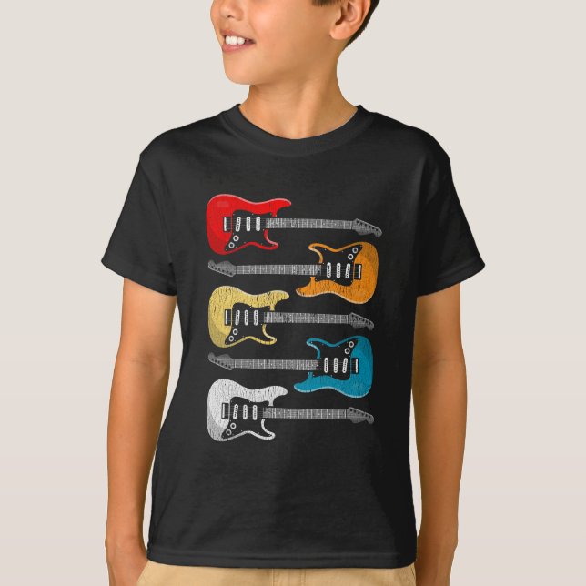 T-shirt Cadeau Vintage pour guitaristes (Devant)