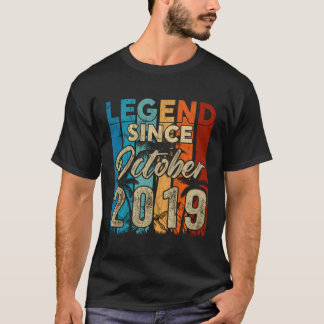 T-shirt Cadeaux 4 Ans 4E Anniversaire Légende Garçon Depui
