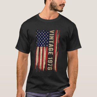 T-shirt Cadeaux 50 Ans Vintage 1976 50e Anniversaire Amer