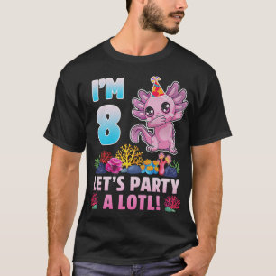 T-shirt Cadeaux 8 ans 8e anniversaire Axolotl Lover Boys