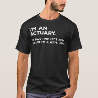 T-shirt Cadeaux actuariels pour actuaire