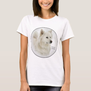 T-shirt Cadeaux américains d'art de chien esquimau