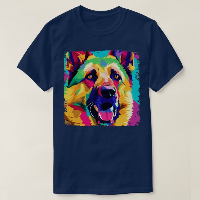 T-shirt Cadeaux Amoureux de les chiens allemands bergers c (Design devant)