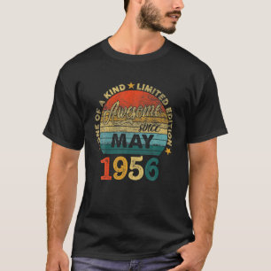 T-shirt Cadeaux Anniversaires De 65 Ans Depuis Mai 1956