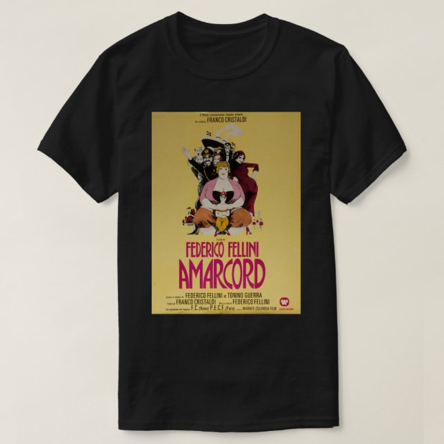 T-shirt Cadeaux Anniversaires federico fellini Awesome Pou (Design devant)