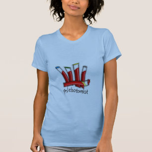 T-shirt Cadeaux Artsy de conception de tubes de sang de