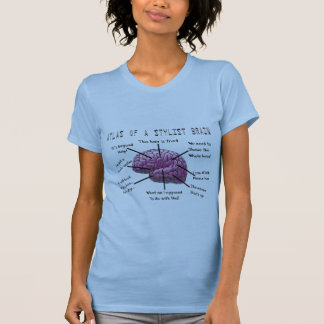 T-shirt Cadeaux "atlas de coiffeur d'un cerveau de